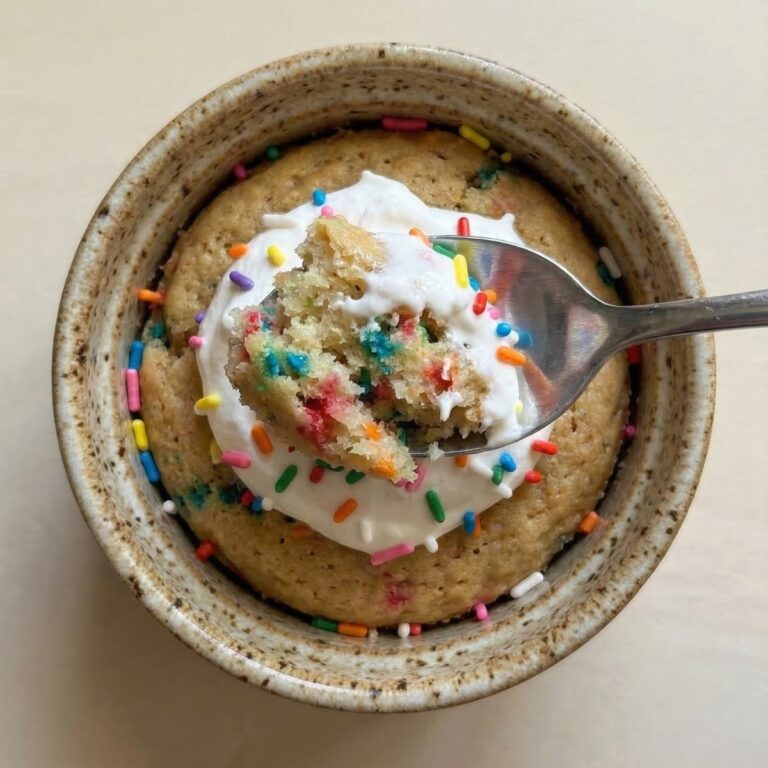 Air Fryer Birthday Cake Mug Cakes