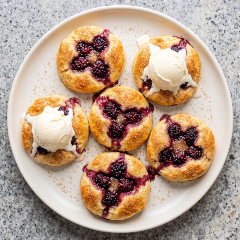 Air Fryer Blackberry Cobbler Biscuits