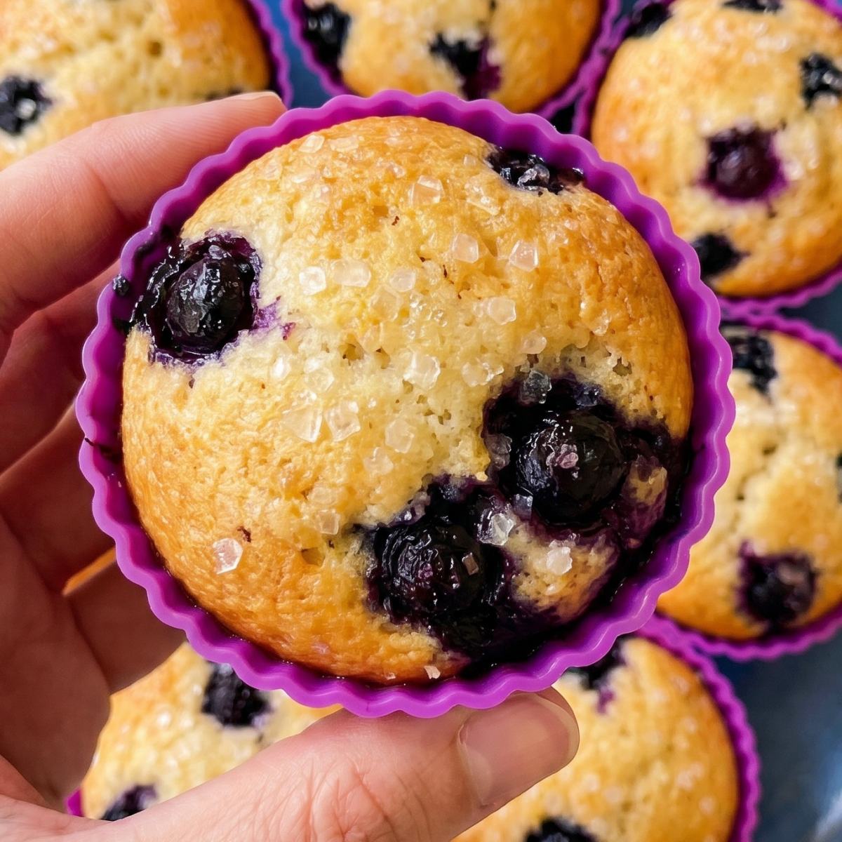 Air Fryer Blueberry Muffins