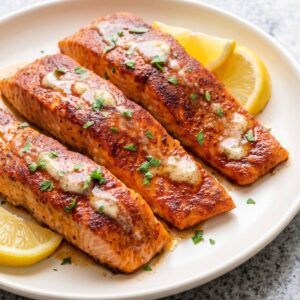 Air Fryer Cajun Honey Butter Salmon
