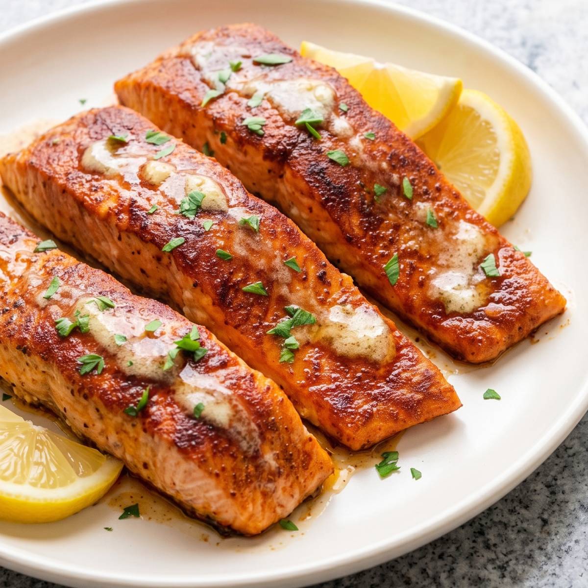 Air Fryer Cajun Honey Butter Salmon