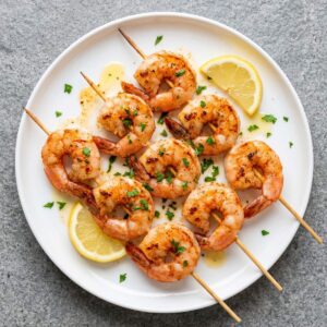Air Fryer Cajun Shrimp Skewers