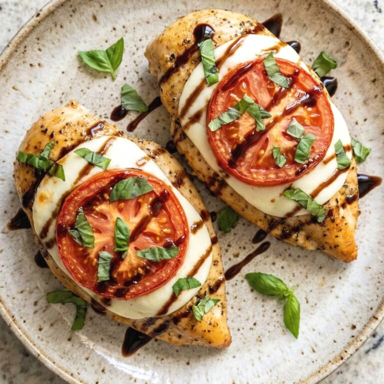 Air Fryer Caprese Chicken Breasts