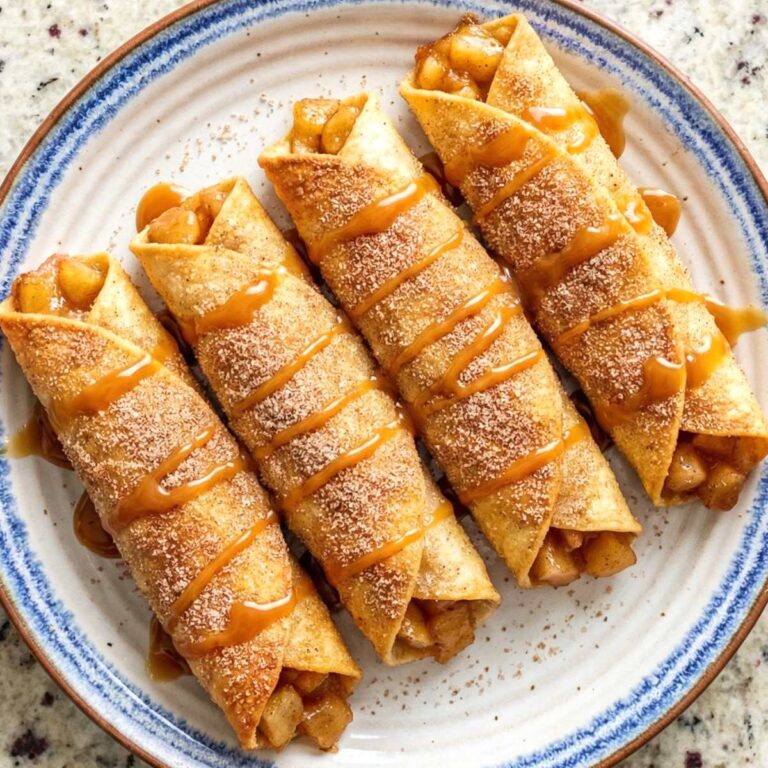 Air Fryer Caramel Apple Pie Taquitos