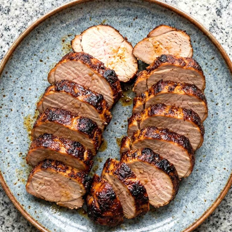 Air Fryer Caramelized Brown Sugar Pork Tenderloin
