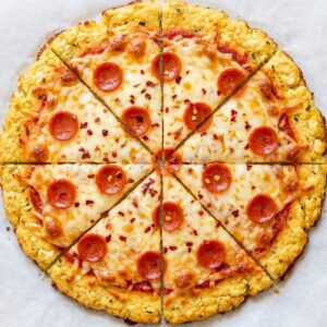 Air Fryer Cauliflower Pizza