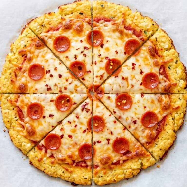 Air Fryer Cauliflower Pizza