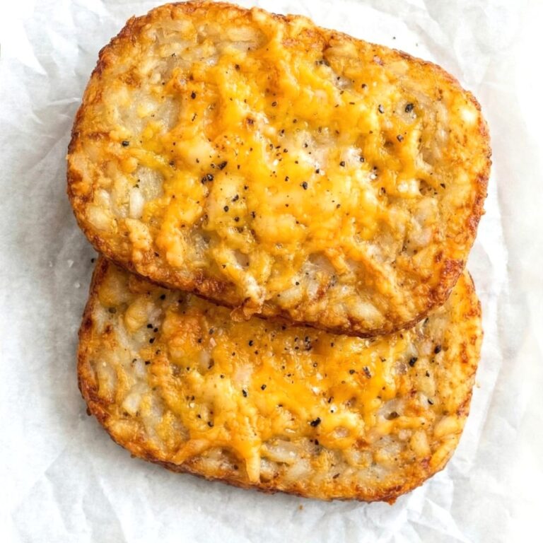 Air Fryer Cheesy Hash Brown Patties