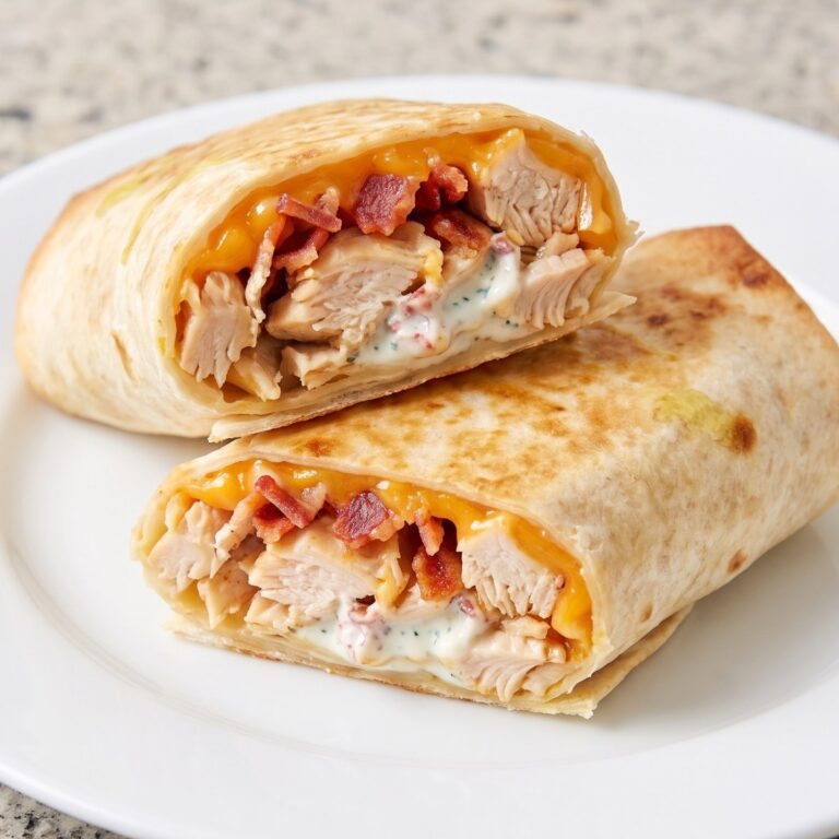 Air Fryer Chicken Bacon Ranch Wraps