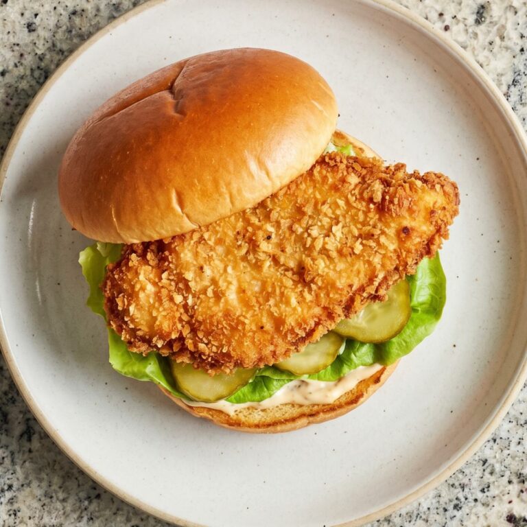 Air Fryer Chicken Sandwich
