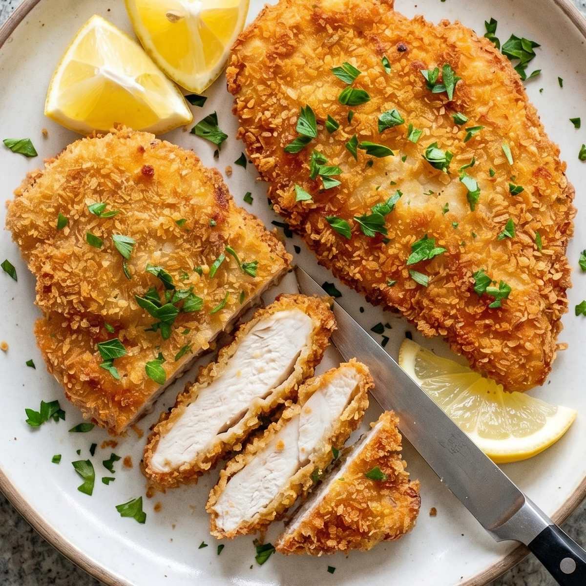 Air Fryer Chicken Schnitzel