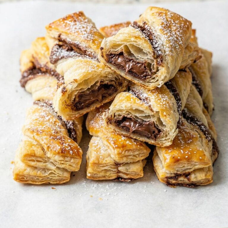 Air Fryer Chocolate Hazelnut Pastry Twists