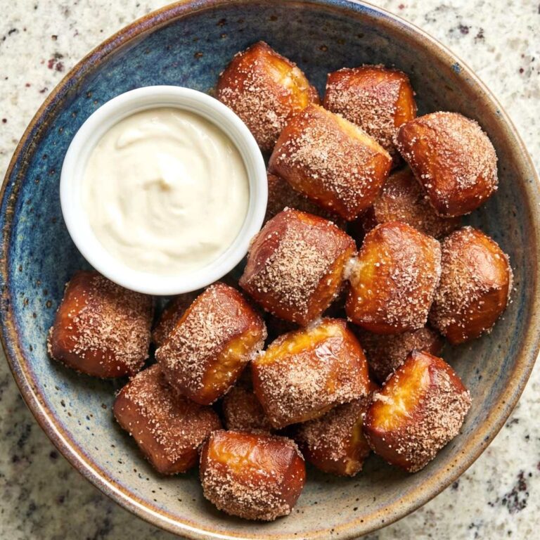 Air Fryer Cinnamon Sugar Pretzel Bites