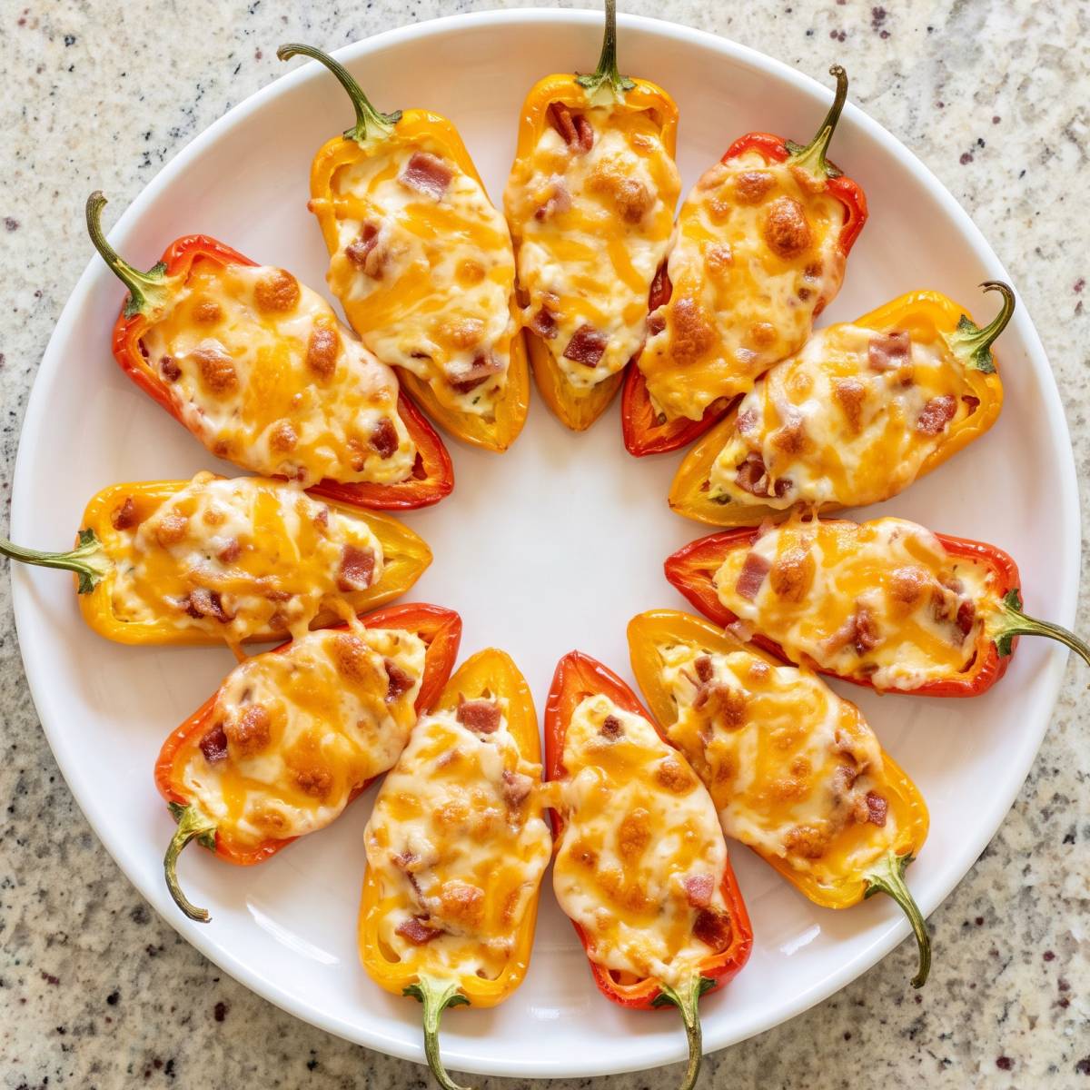 Air Fryer Cream Cheese Stuffed Mini Peppers