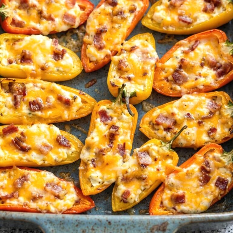 Air Fryer Cream Cheese Stuffed Mini Peppers