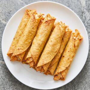 Air Fryer Crispy Chicken Taquitos