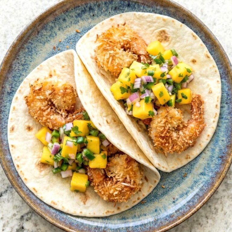 Air Fryer Crispy Coconut Shrimp Tacos