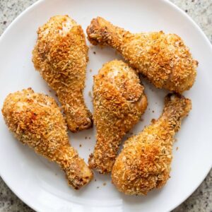 Air Fryer Crispy Parmesan Chicken Drumsticks