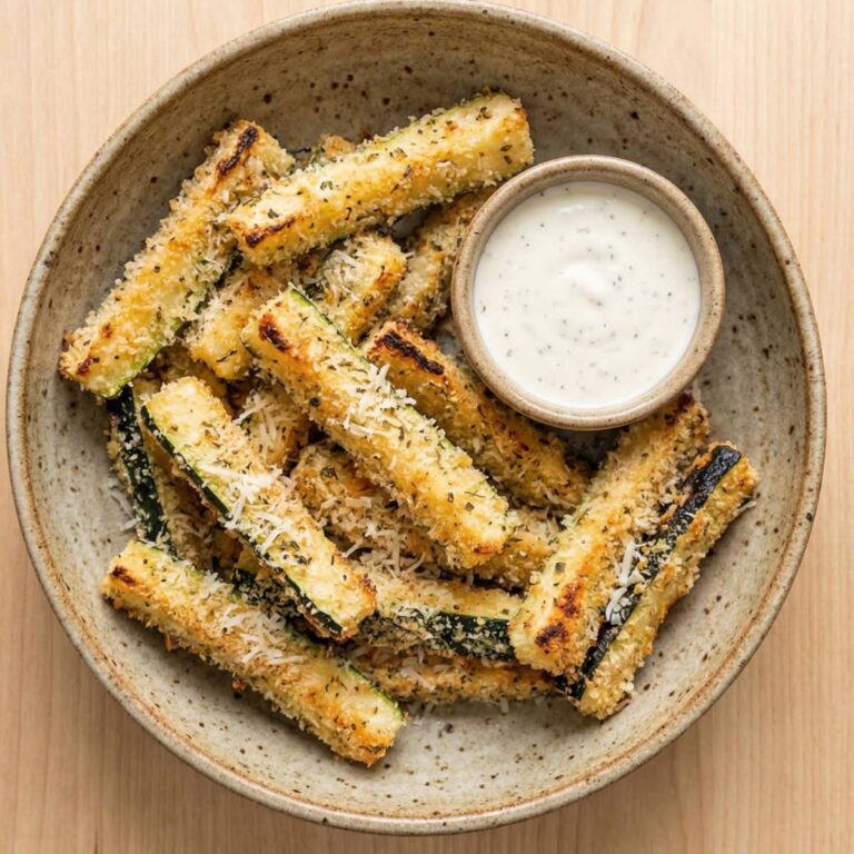 Air Fryer Crispy Parmesan Zucchini Fries