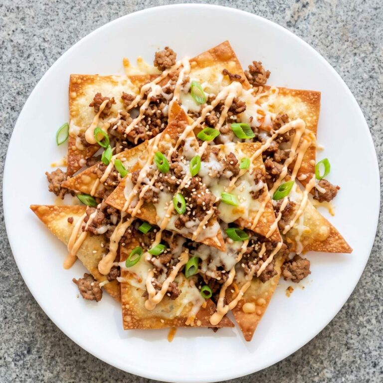 Air Fryer Crispy Wonton Nachos
