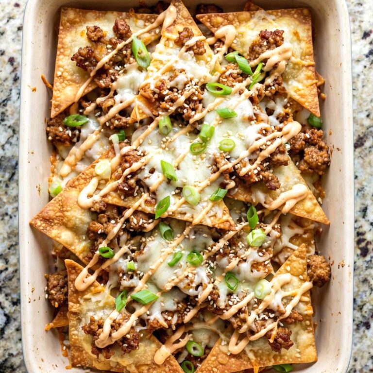 Air Fryer Crispy Wonton Nachos
