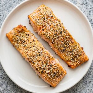Air Fryer Everything Bagel Salmon