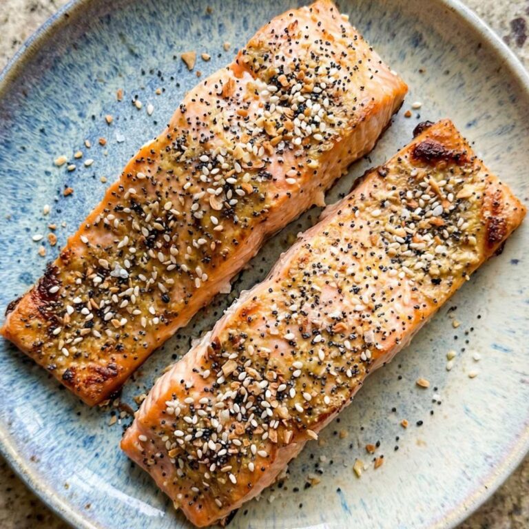 Air Fryer Everything Bagel Salmon
