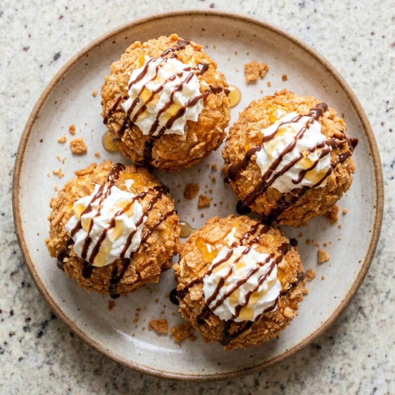 Air Fryer Fried Ice Cream