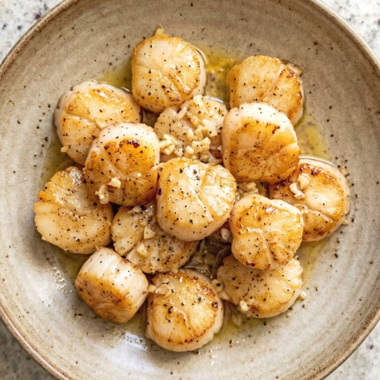 Air Fryer Garlic Butter Scallops