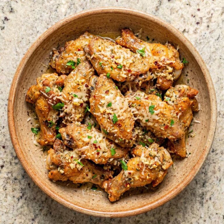 Air Fryer Garlic Parmesan Chicken Wings
