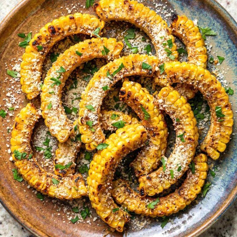 Air Fryer Garlic Parmesan Corn Ribs