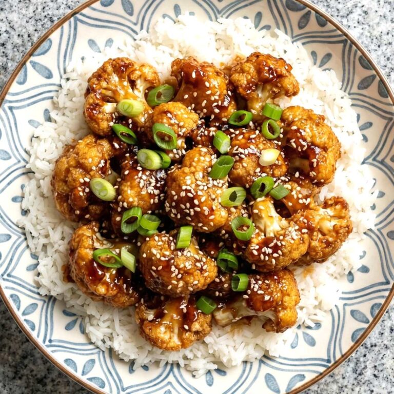 Air Fryer General Tso’s Cauliflower