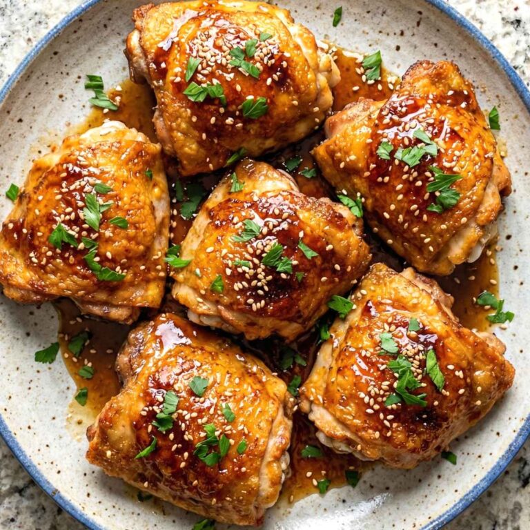 Air Fryer Honey Garlic Chicken Thighs