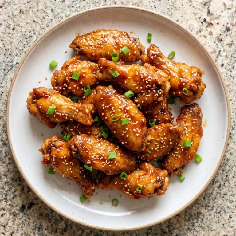 Air Fryer Honey Sriracha Chicken Wings