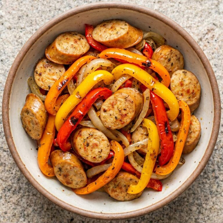 Air Fryer Italian Sausage & Peppers