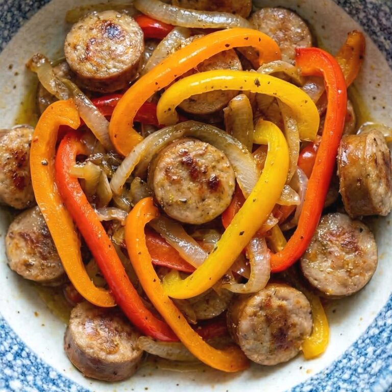 Air Fryer Italian Sausage & Peppers