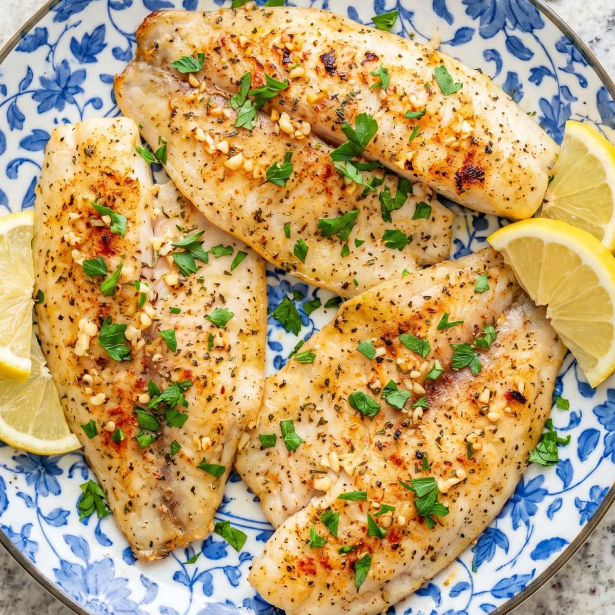 Air Fryer Lemon Garlic Tilapia