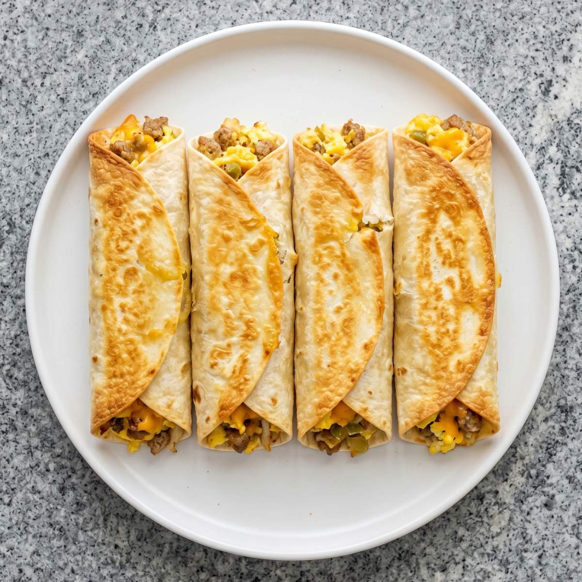 Air Fryer Loaded Breakfast Burritos