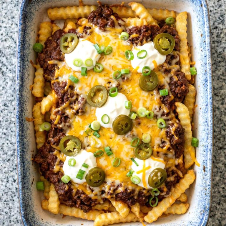 Air Fryer Loaded Chili Cheese Fries