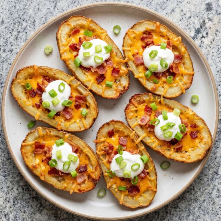 Air Fryer Loaded Potato Skins