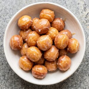 Air Fryer Maple Glazed Donut Holes