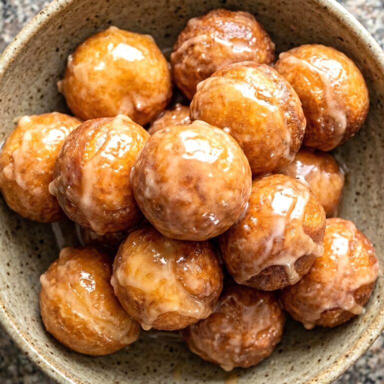 Air Fryer Maple Glazed Donut Holes