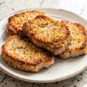 Air Fryer Parmesan Crusted Pork Chops