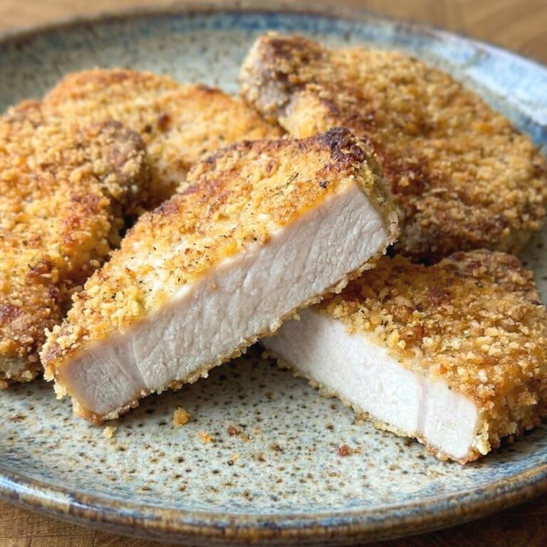 Air Fryer Parmesan Crusted Pork Chops
