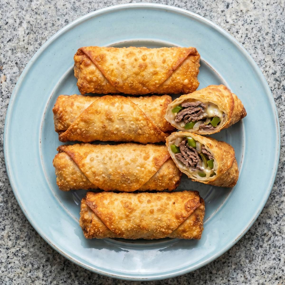 Air Fryer Philly Cheesesteak Egg Rolls