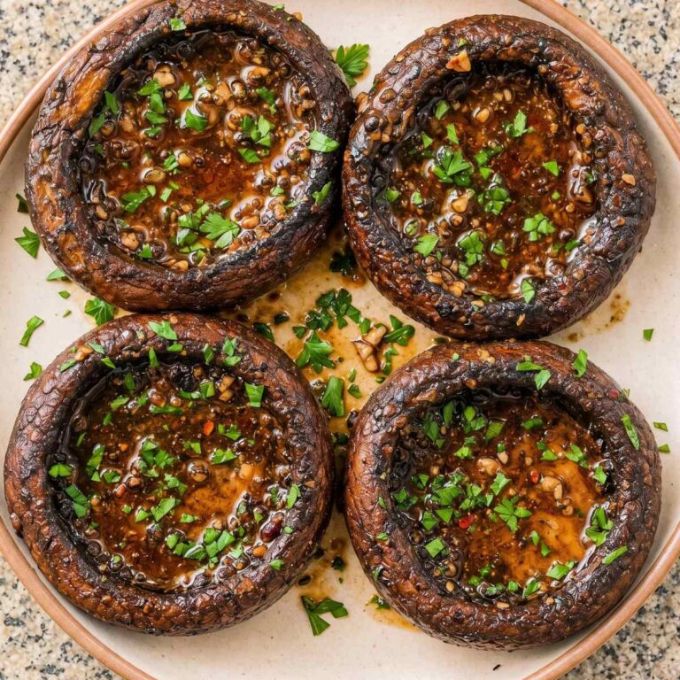 Air Fryer Portobello Mushrooms