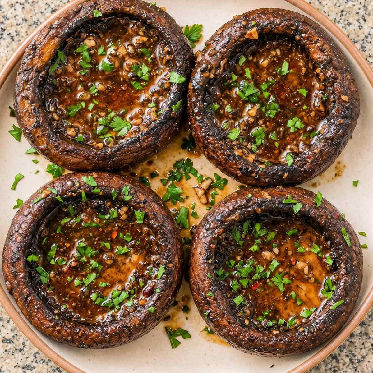 Air Fryer Portobello Mushrooms