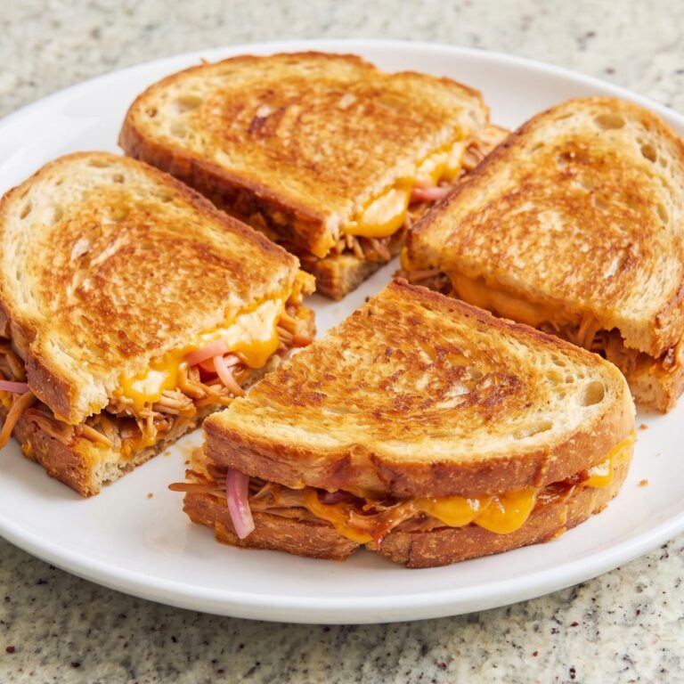 Air Fryer Pulled Pork Grilled Cheese