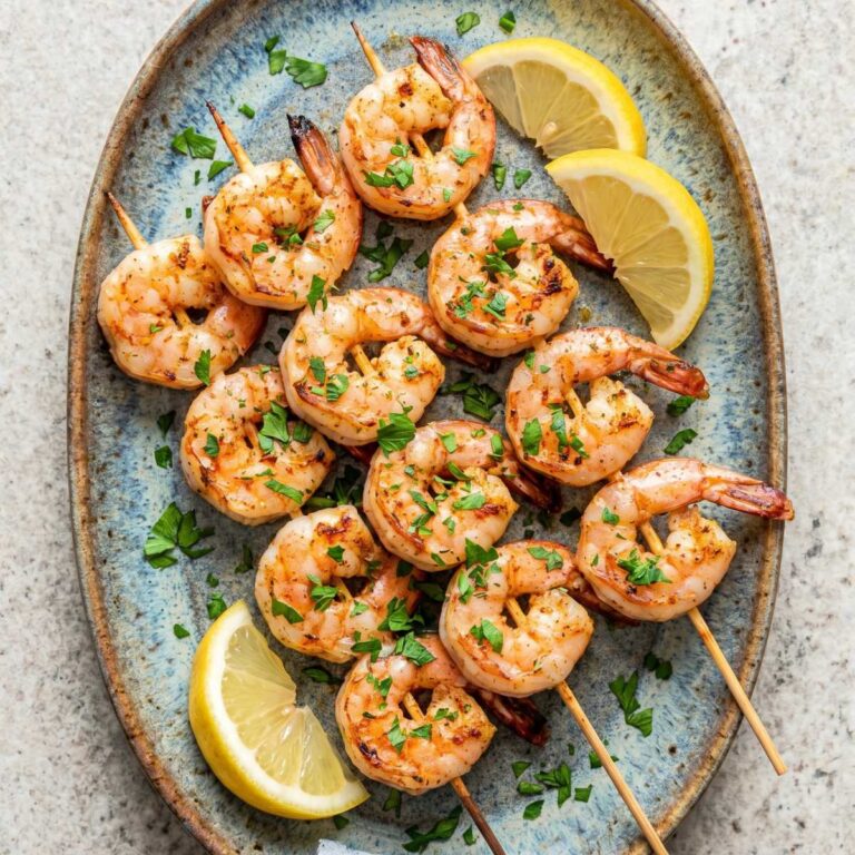 Air Fryer Shrimp Skewers