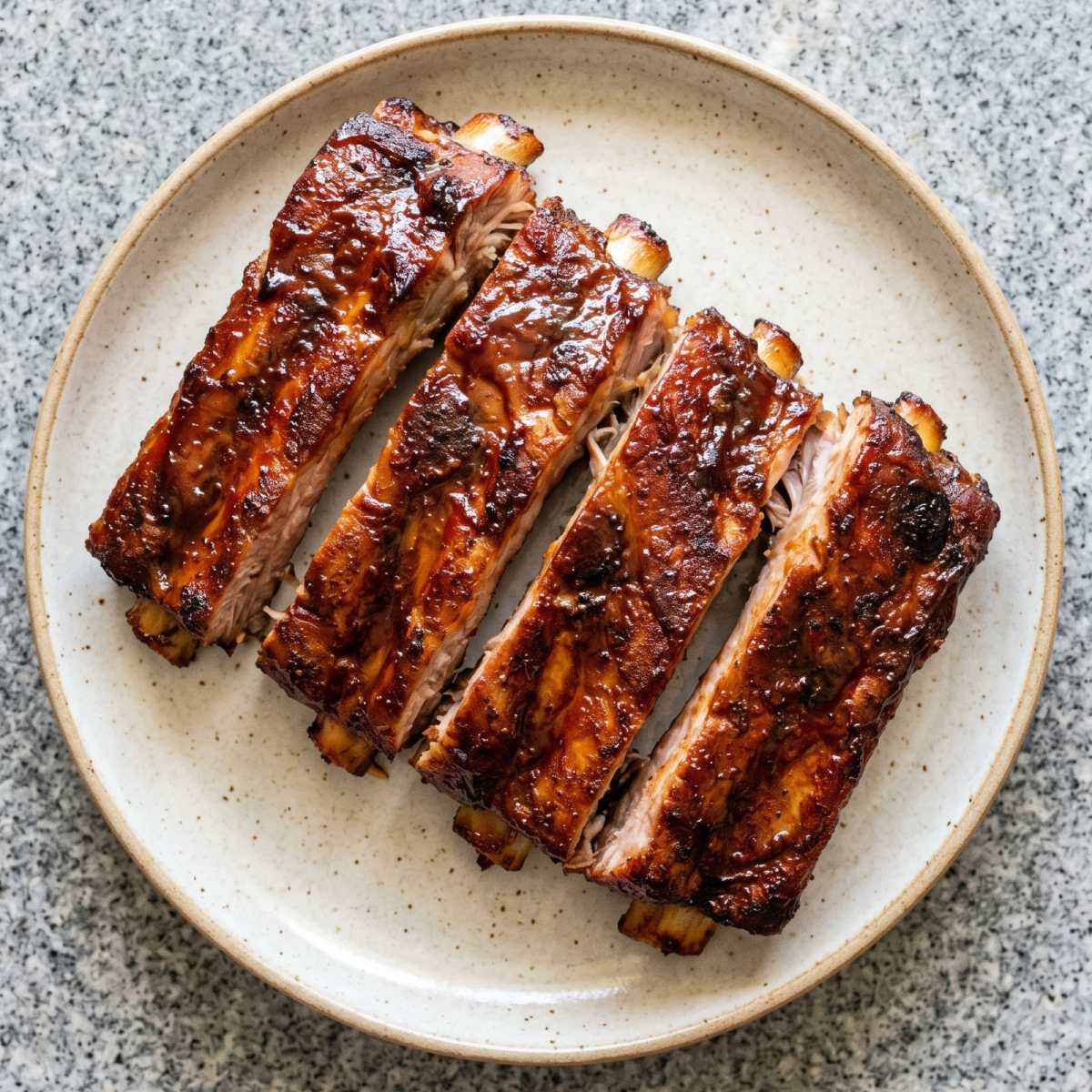Air Fryer Sticky BBQ Pork Ribs